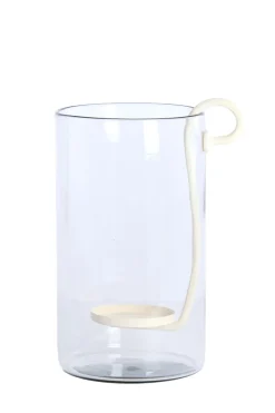 Light en Living Windlicht 23X18X33 cm DOLEGA glas helder+creme