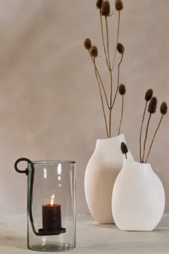 Light en Living Windlicht 23X18X33 cm DOLEGA glas helder+donkerbruin
