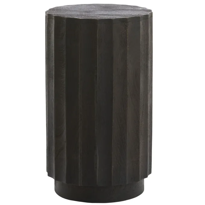 Light en Living Zuil ELLENA Ø35x60 cm | Hout Donkerbruin Mat – Light & Living