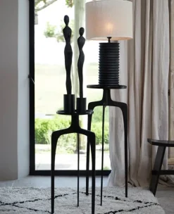 Light en Living Zuil Set van 2 PANO donker brons