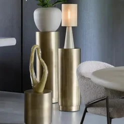 Light en Living Zuil Ø30x80 cm ALARIOS antiek brons