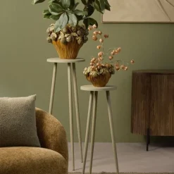Light en Living Zuil Ø35x100 cm DIMEKA olijf groen