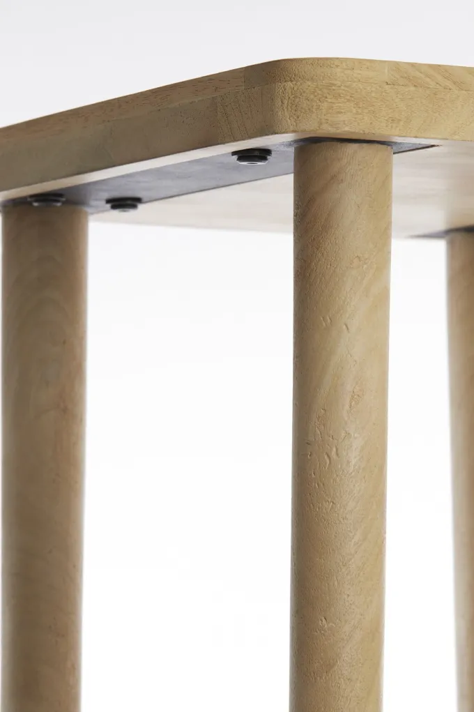 Light en Living Zuil 42x42x100 cm QIANO mango hout naturel