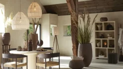 Light en Living Zuil 32x32x80 cm QIANO acacia hout bruin