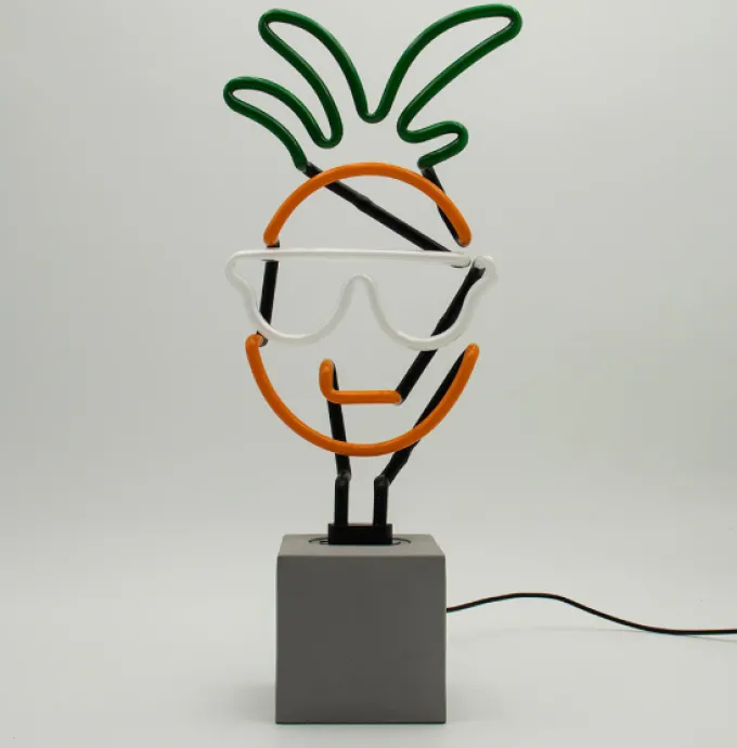 Locomocean Neon licht met voet - Pineapple