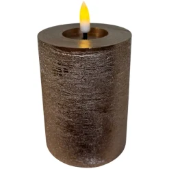 Mansion Atmosphere Oplaadbare LED-kaars 7,5 x 10 cm - Beige champagne