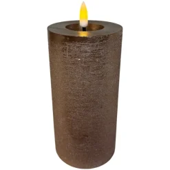 Mansion Atmosphere Oplaadbare LED-kaars 7,5 x 15 cm - Beige Champagne