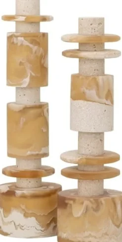 MUST Living Ornament Alba laag - creme/bruin