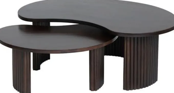 Nijwie Salontafel Firenze - boonvormig - 125 cm