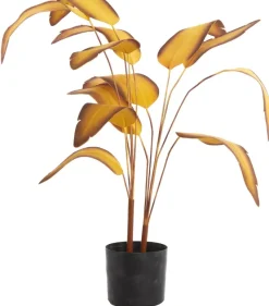 Parlane Ornament in pot Strelitzia Goud-Bruin+Zwart - 110 cm