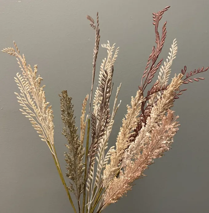 Parlane Ornament 10x2x53 cm WILD GRASS ivoor-roodbruin-groen