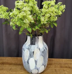 Parlane Vaas MORELY 20x20x28 cm Zwart/Bruin - Stijlvolle Woondecoratie