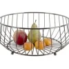 Present Time Fruitschaal Linea Kink groot gun metal