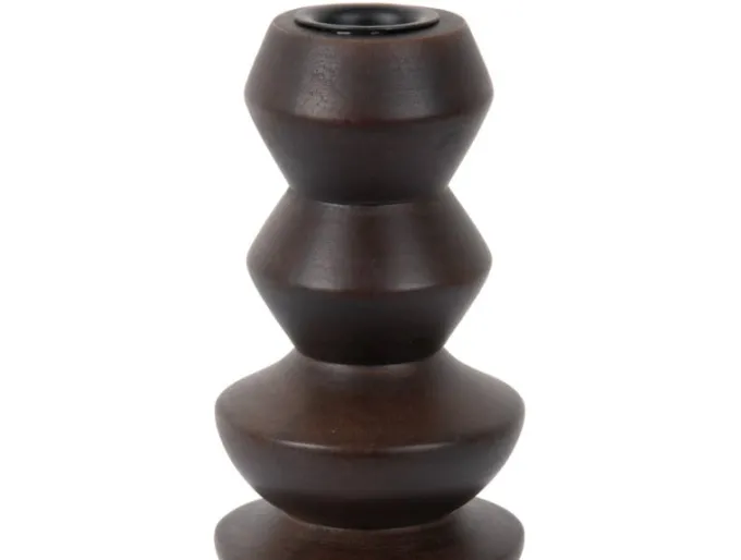 Present Time Kandelaar Formado groot mangohout walnoot 23 cm | Present Time