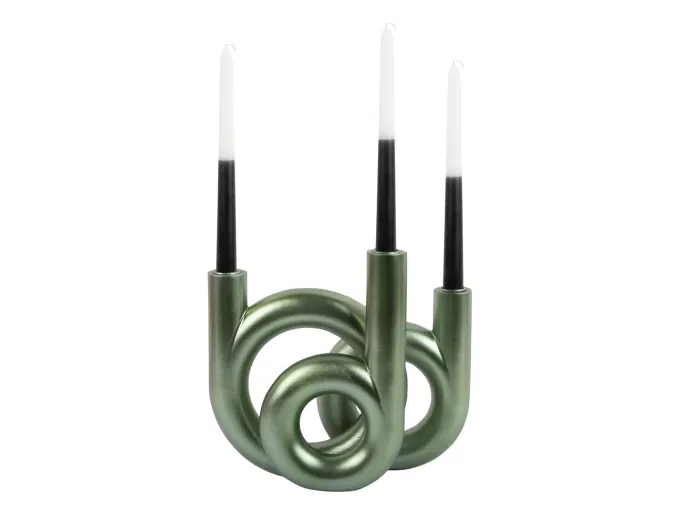 Present Time Kandelaar Rings medium - Metallic Jungle groen