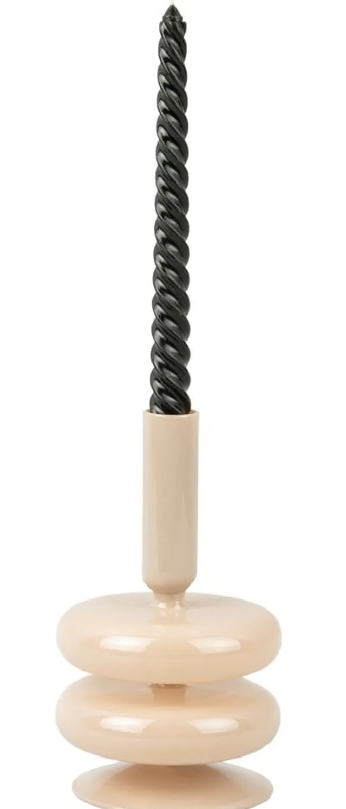 Present Time Kandelaar Sparkle Double Ring zandbruin - Glazen Design