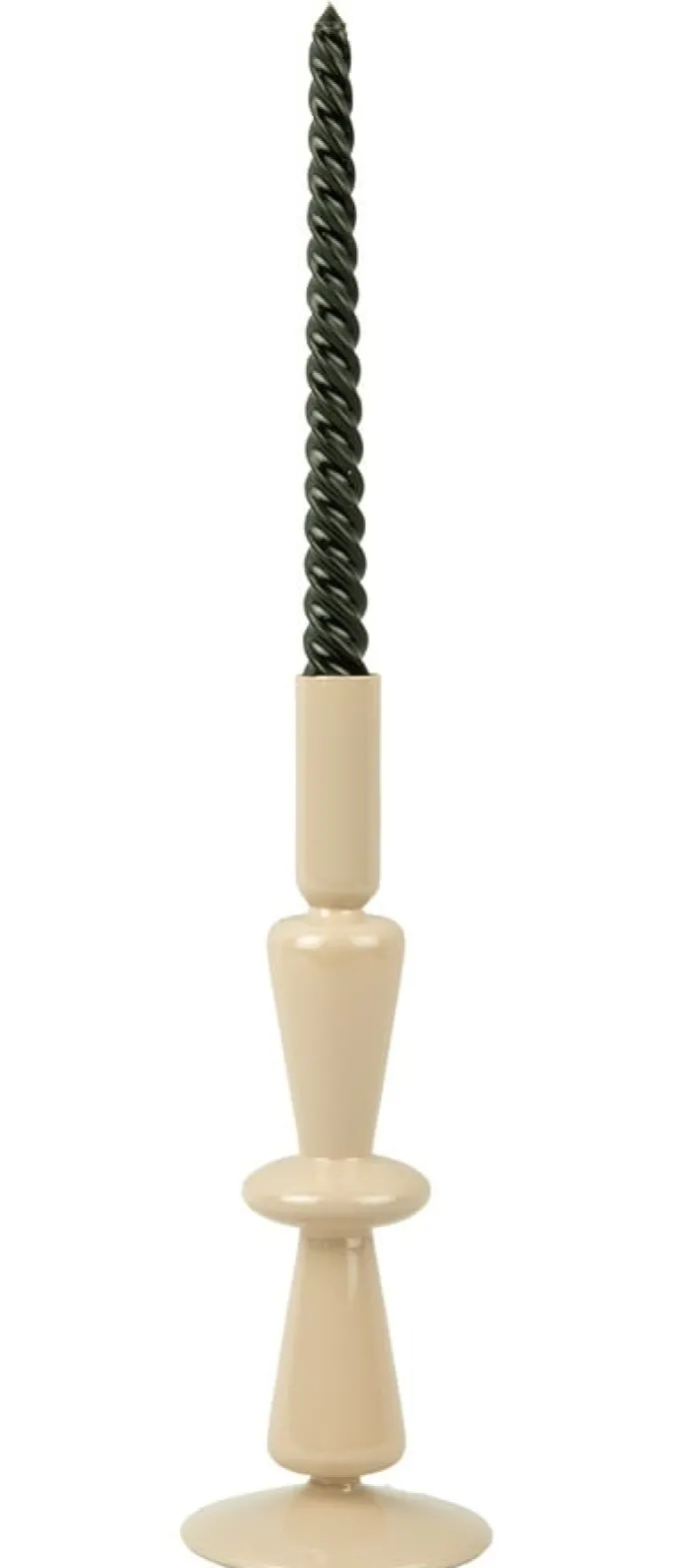 Present Time Kandelaar Sparkle Tall zandbruin - Glazen kandelaar voor sfeervol interieur