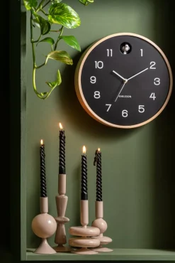 Present Time Kandelaar Sparkle Tall zandbruin - Glazen kandelaar voor sfeervol interieur