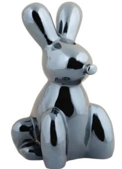 Present Time Ornament Balloon Bunny zwart groot
