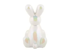 Present Time Ornament Balloon Bunny wit parelmoer groot