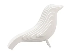 Present Time Ornament Statue Silouette vogel MDF groot wit