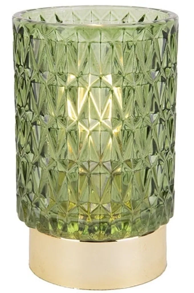 Present Time Votive LED Diamond groen