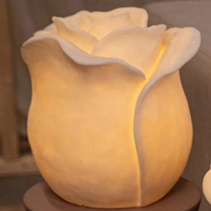 PTMD Aveda White roos hoog LED-lamp oplaadbaar