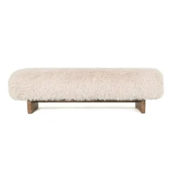 PTMD Bankje Hair beige - 141 cm