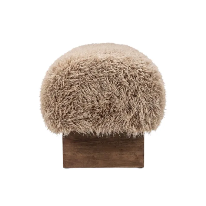 PTMD Bankje Hair bruin - 141 cm