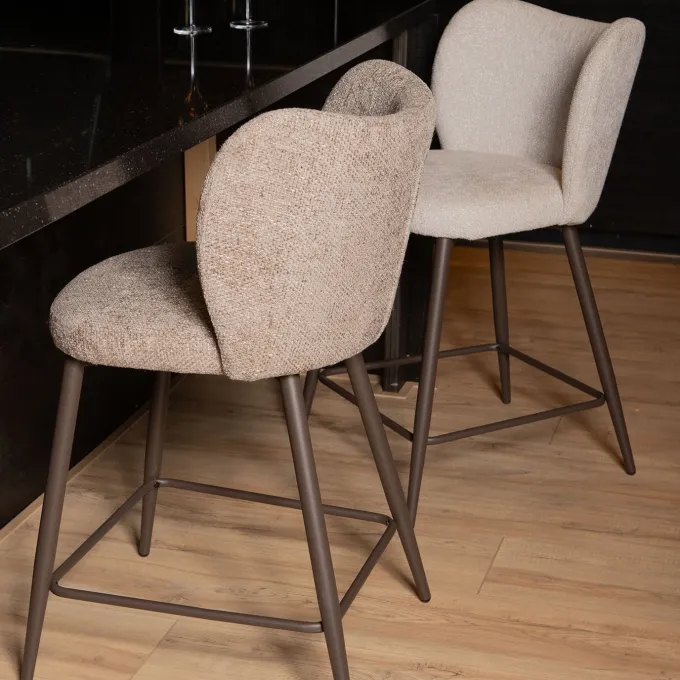 PTMD Barkruk Pebble taupe