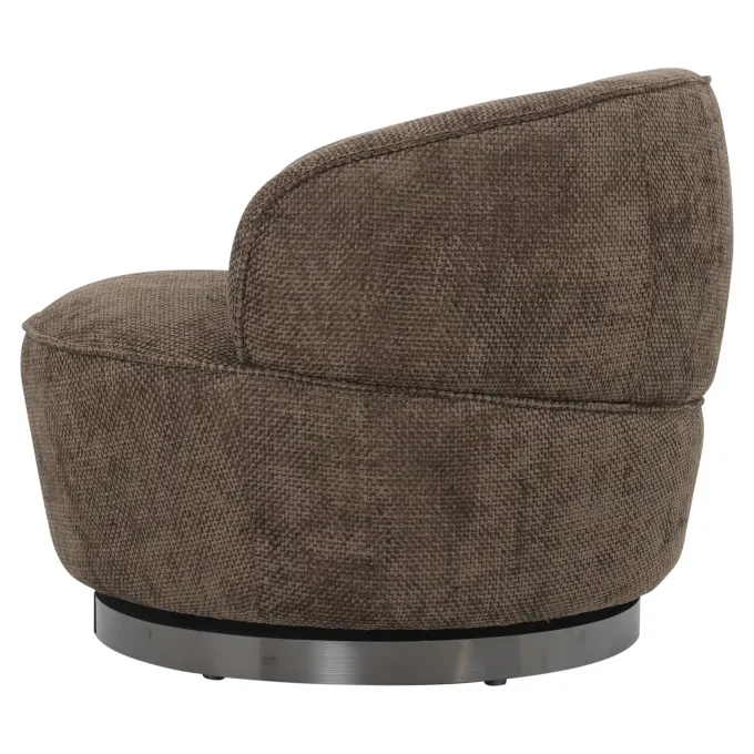 PTMD Draaibare Fauteuil Filou Donkerbruin Eden