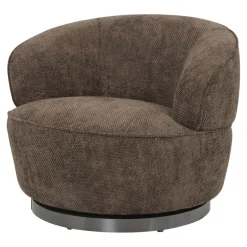 PTMD Draaibare Fauteuil Filou Donkerbruin Eden