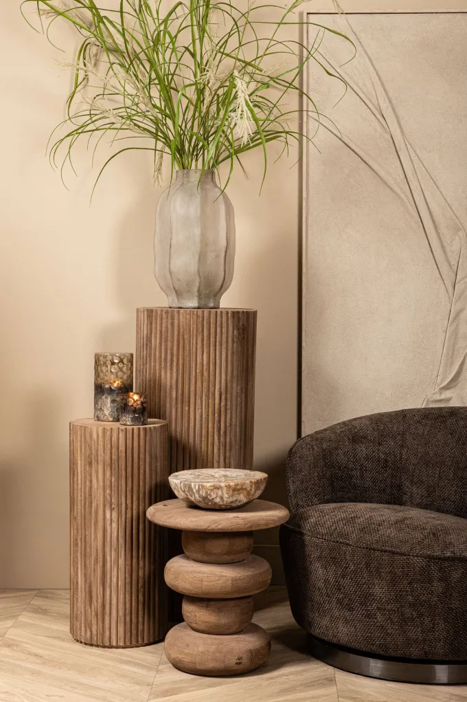 PTMD Draaibare Fauteuil Filou Donkerbruin Eden