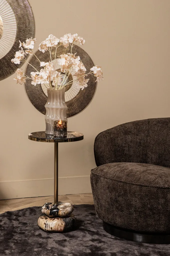 PTMD Draaibare Fauteuil Filou Donkerbruin Eden