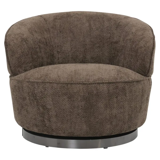 PTMD Draaibare Fauteuil Filou Donkerbruin Eden