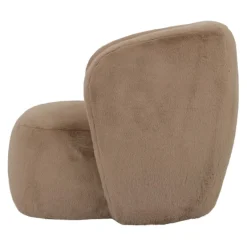 PTMD Fauteuil Aphrodite fur mokka
