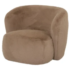 PTMD Fauteuil Aphrodite fur mokka
