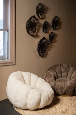 PTMD Fauteuil Daisy Euphoria Cream - Draaibare Luxe Stoel