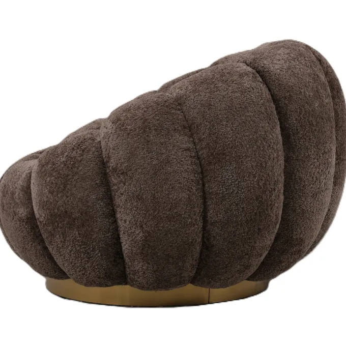 PTMD Fauteuil Daisy Euphoria Antelope - Luxe Draaifauteuil