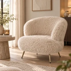 PTMD Fauteuil Franklyn Hair beige