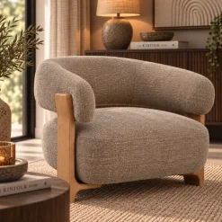 PTMD Fauteuil Mire taupe