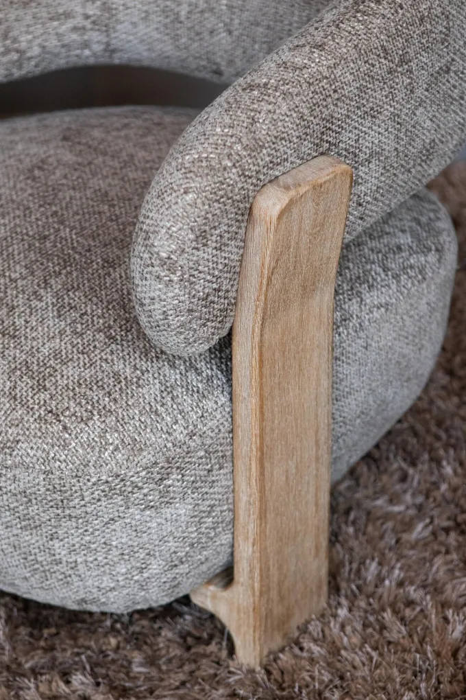 PTMD Fauteuil Mire taupe