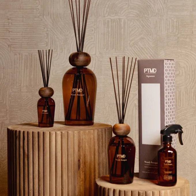 PTMD Geurstokjes PTMD Signature Woody Bouquet 500ml - Luxe Huisparfum