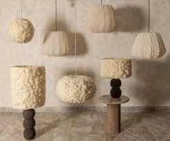 PTMD Hanglamp Tayma Creme patroon L