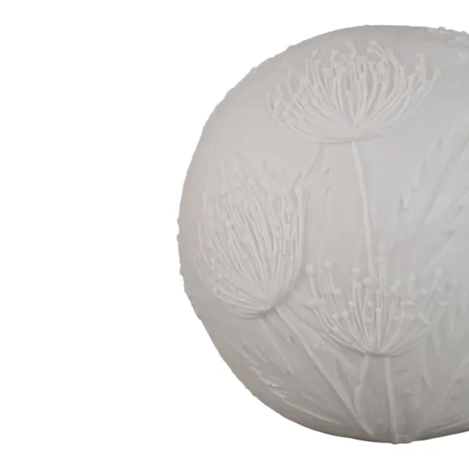PTMD Hennah witte bloem LED-lampje oplaadbaar rond