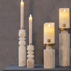 PTMD Kandelaar Gwena Naturel alabaster layers S