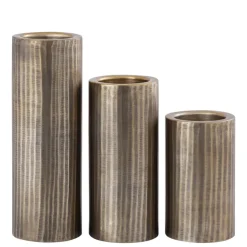 PTMD Kandelaar Jowad Antique Gold alu sheet rib S