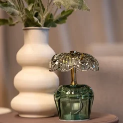 PTMD Kaydie Groen bloemvormige LED-lamp