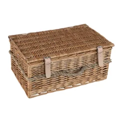 PTMD Kinzey Naturel wilgen picknickmand voor 2 personen