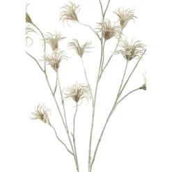 PTMD Kunsttak Garden Flower green clematis seed spray
